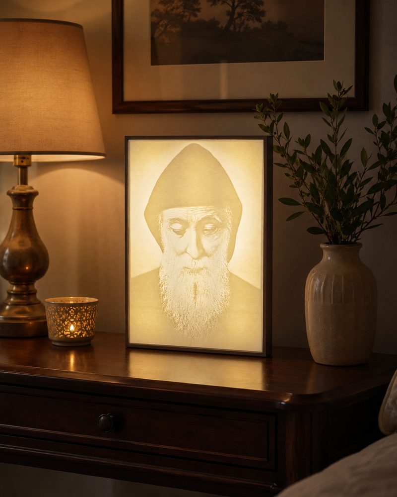 Saint Charbel Lithophane
