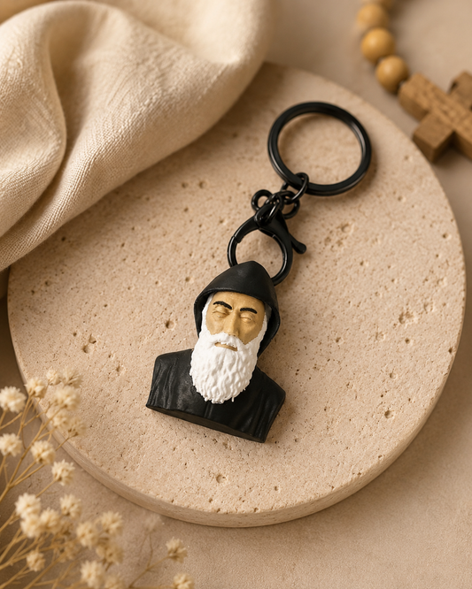 St. Charbel Guardian Keychain